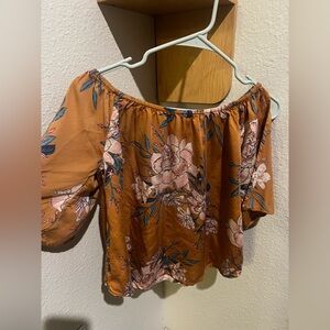 Billabong Floral Off-Shoulder Top